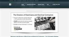 Desktop Screenshot of electricians-electricalcontractors.com