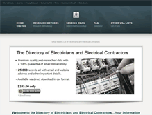 Tablet Screenshot of electricians-electricalcontractors.com